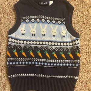 Children's Place Bunny Easter Sweater Vest
